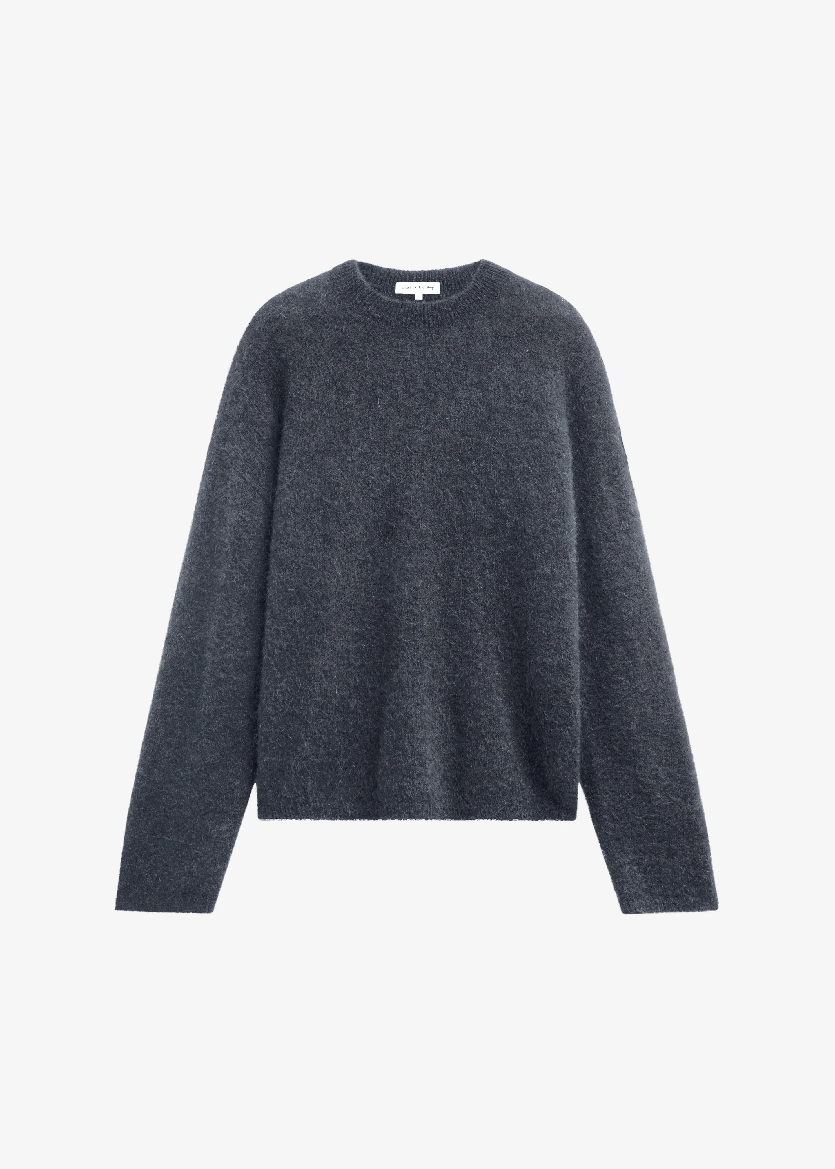 Timea Mohair Fuzzy Sweater - Dark Grey - 1