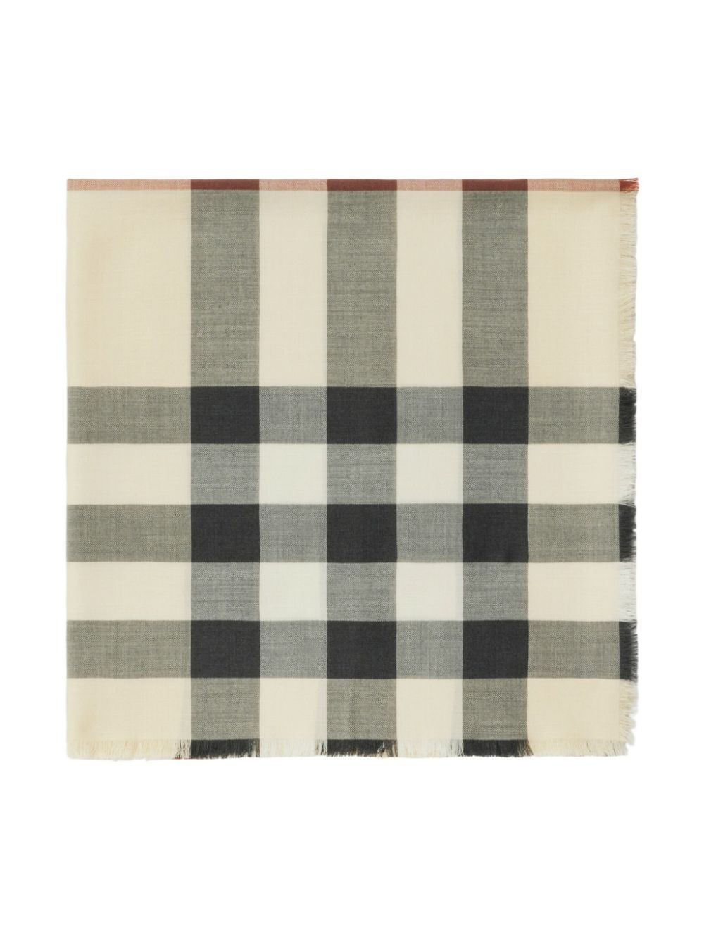 Vintage Check frayed scarf - 3
