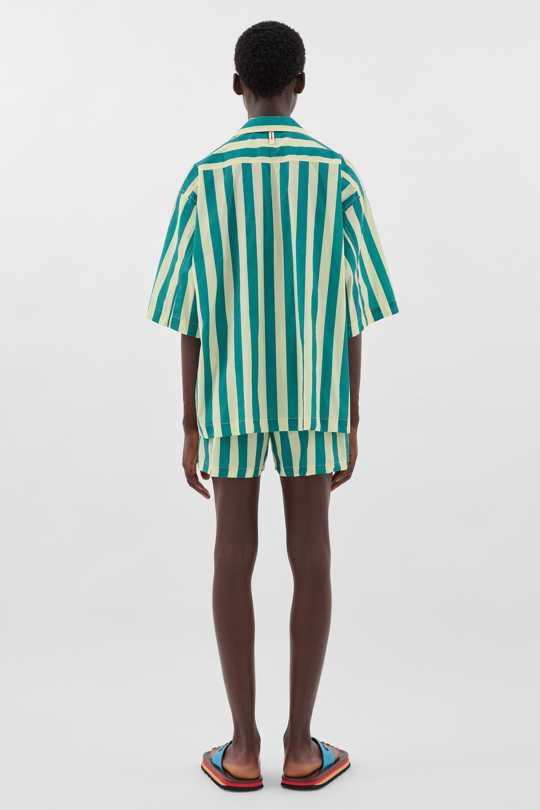 SRTWMSHR003 NYL081 8317 GREEN/CREAM ST - 5