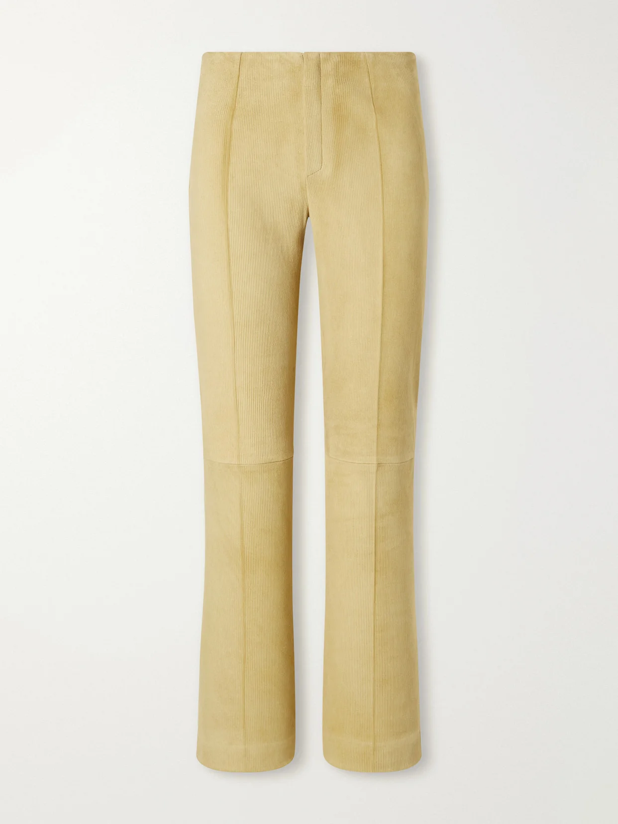 Georgette Straight-leg Suede Pants - 1