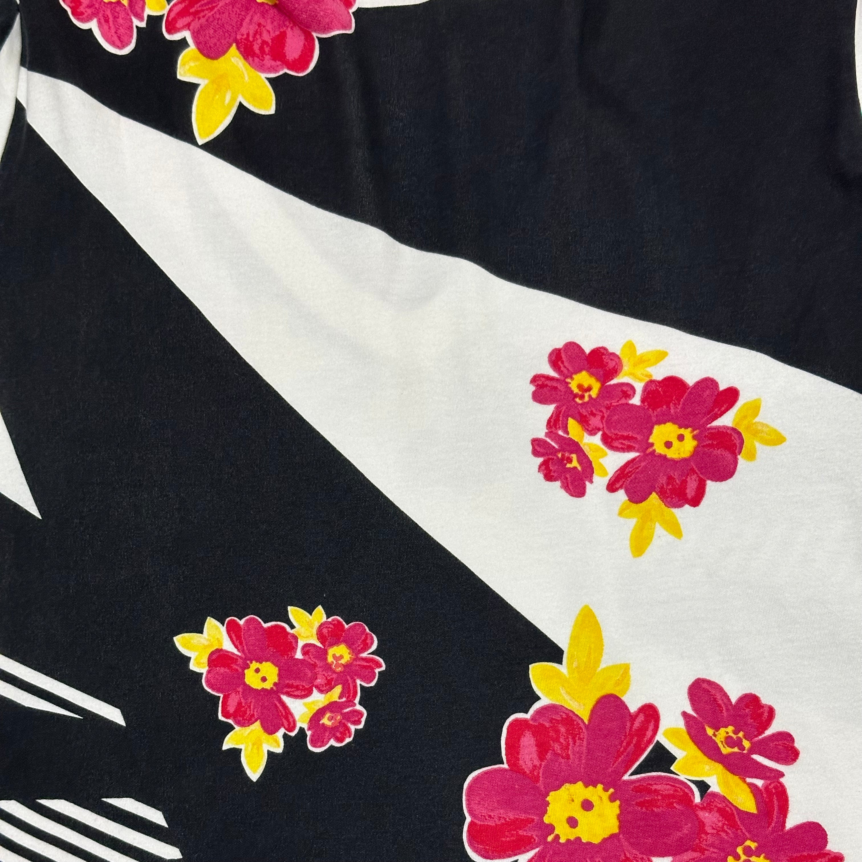 CHRISTIAN DIOR Spring Summer 2004 Striped Floral T-Shirt - 4
