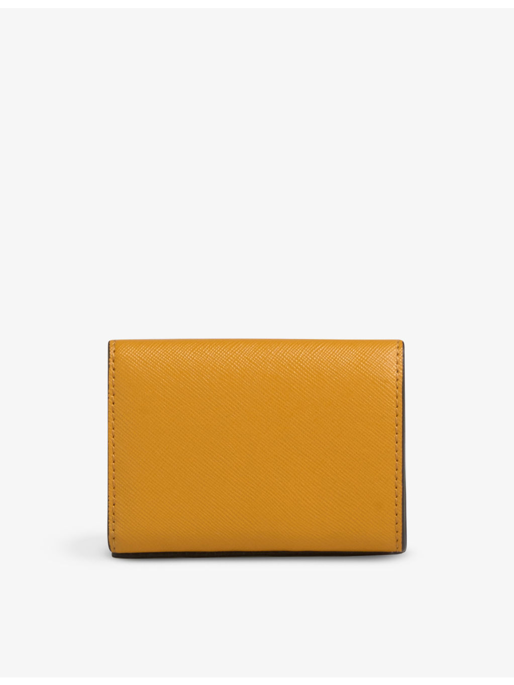 Logo-print leather trifold wallet - 3