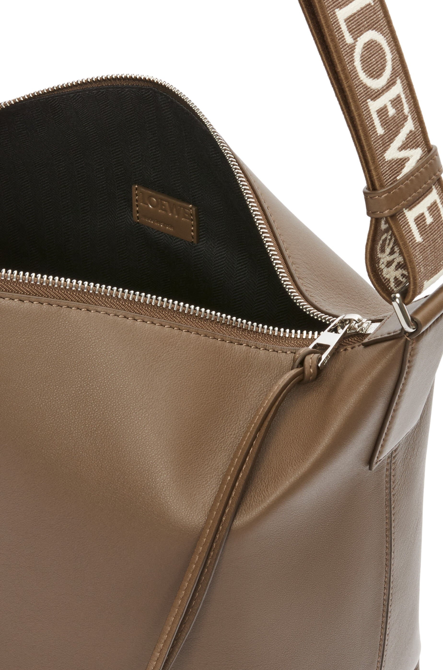 Cubi Crossbody bag in supple smooth calfskin and jacquard - 4