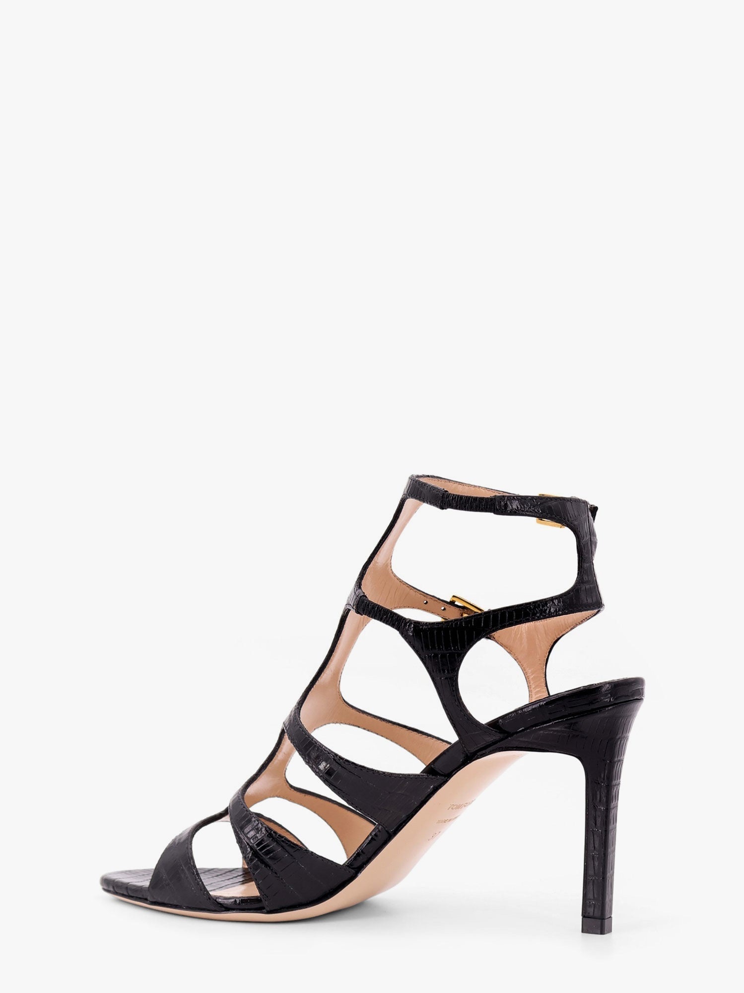 Tom Ford Leather Sandals With Croco Effect - 3