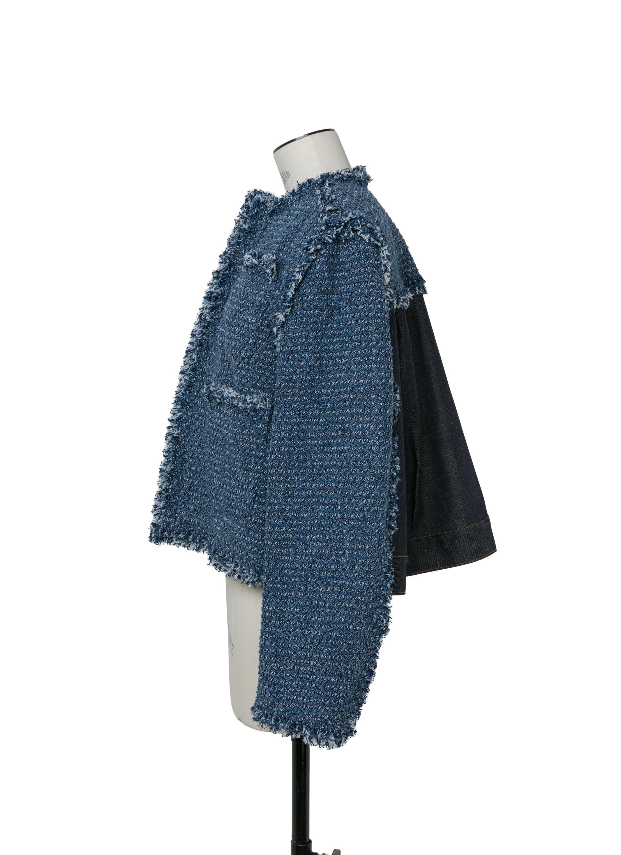 新作【SACAI】Punched Denim Jacket Sacai Punching Denim Jacket | Saks Fifth Avenue