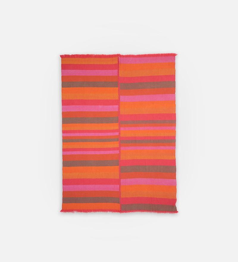 BLOCK STRIPE WOVEN THROW 1