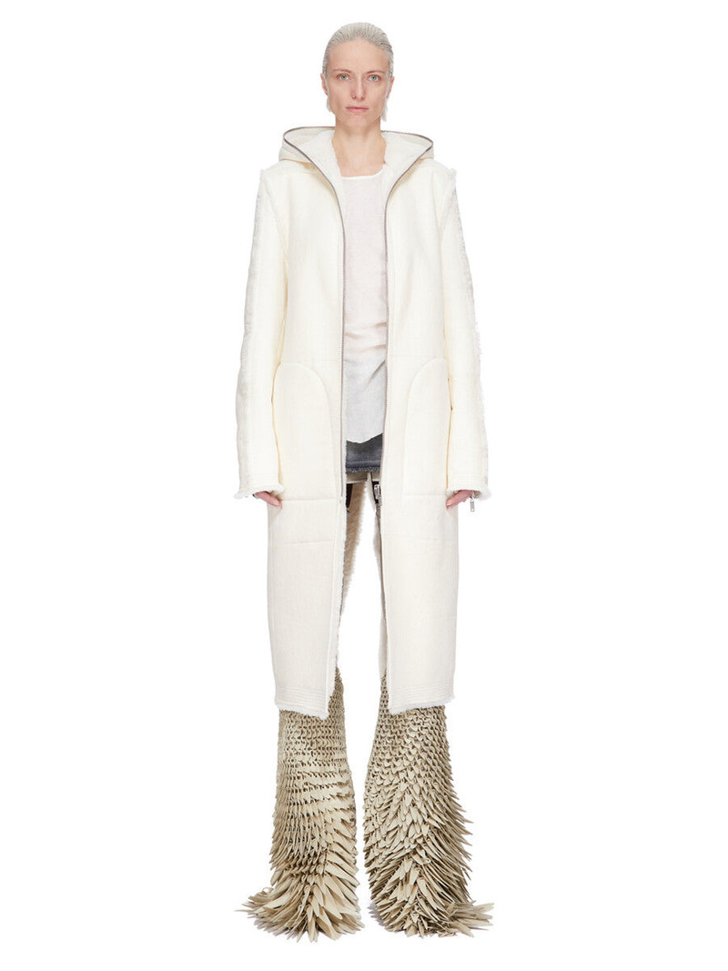 Rick Owens Off-White Concordians Klaus Reversible Shearling Coat outlook