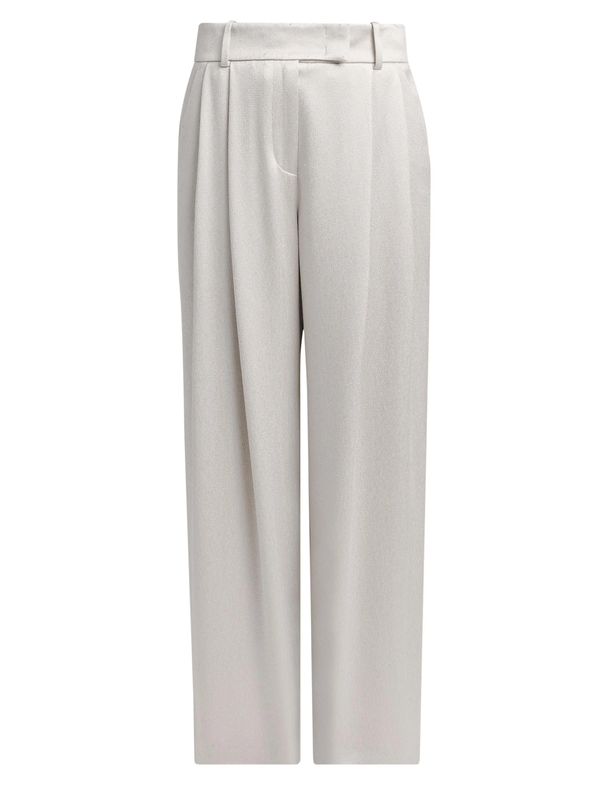 Women's Pleasted Mid-Rise Trousers - Antarctica - 1