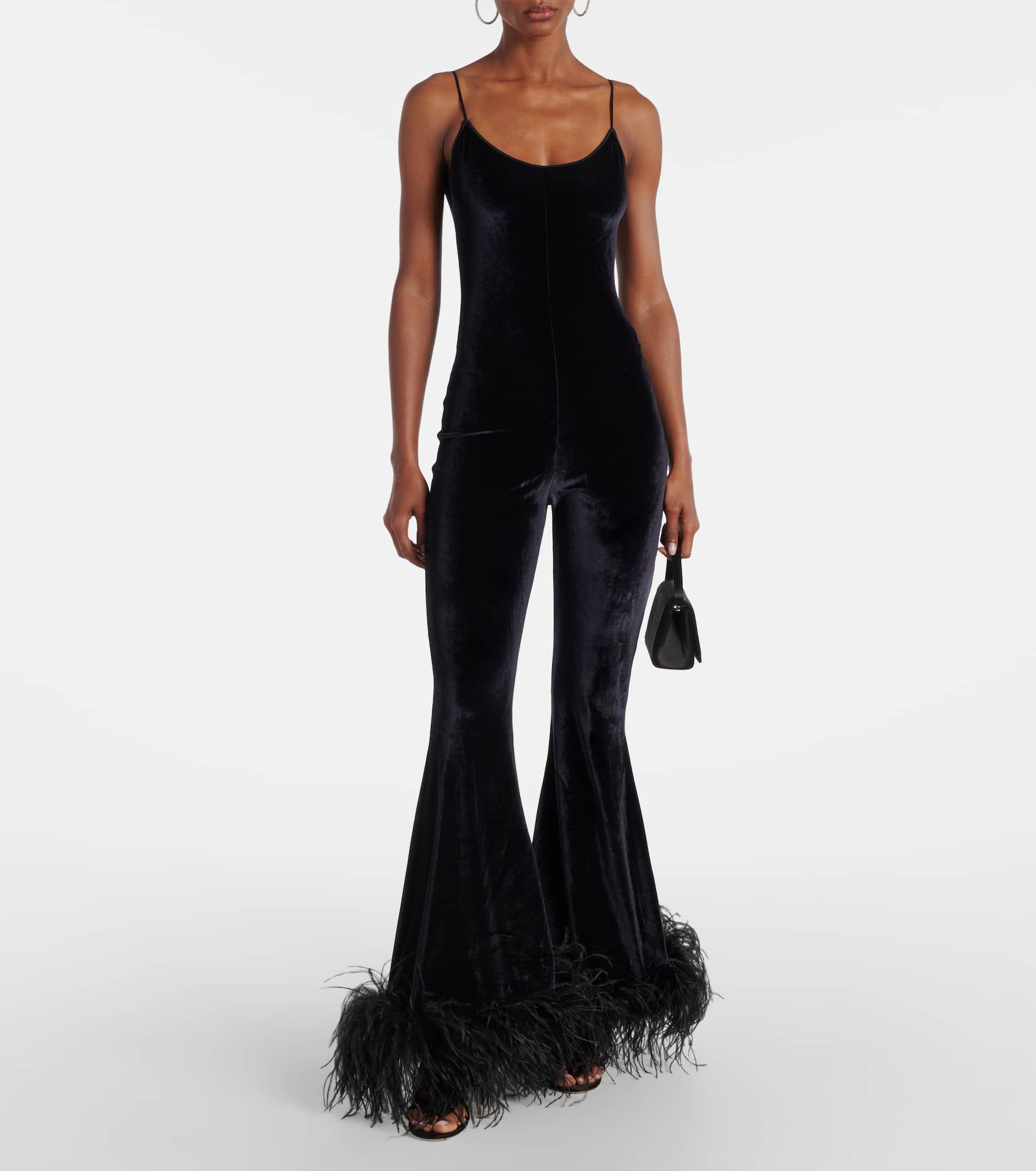 Feather-trimmed jumpsuit - 2