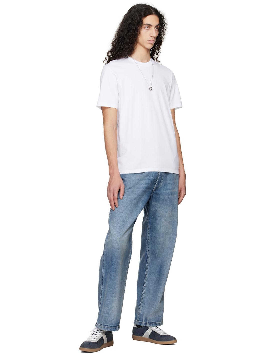 Three-Pack White Cotton T-shirts - 6