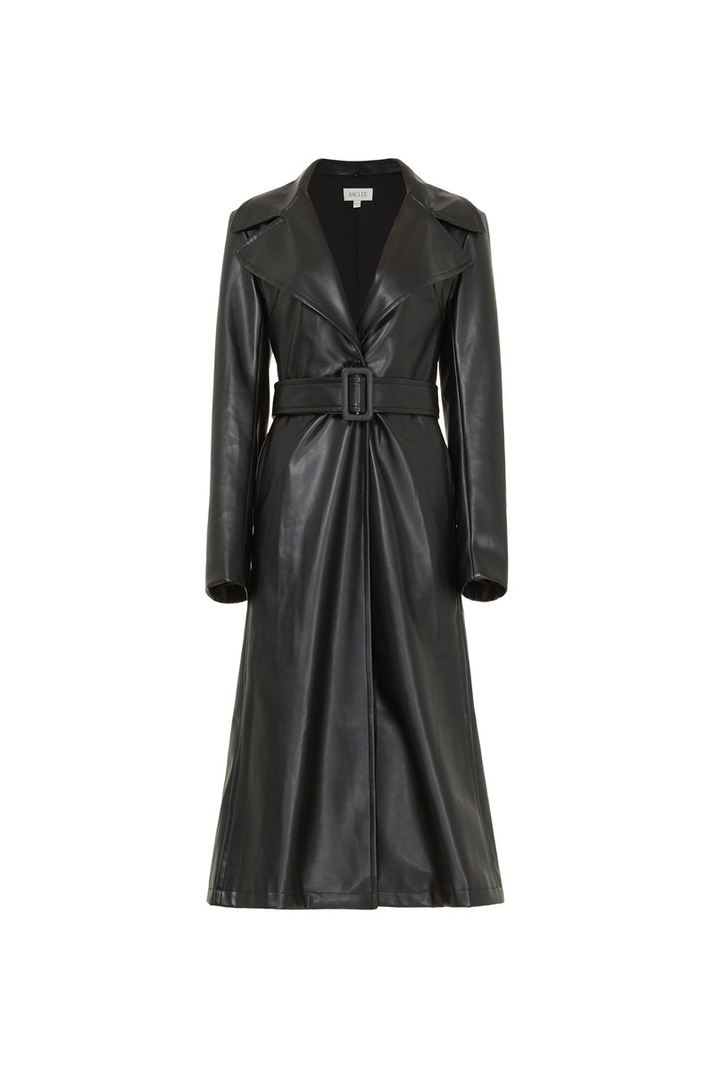 SIMONE FAUX LEATHER COAT 6