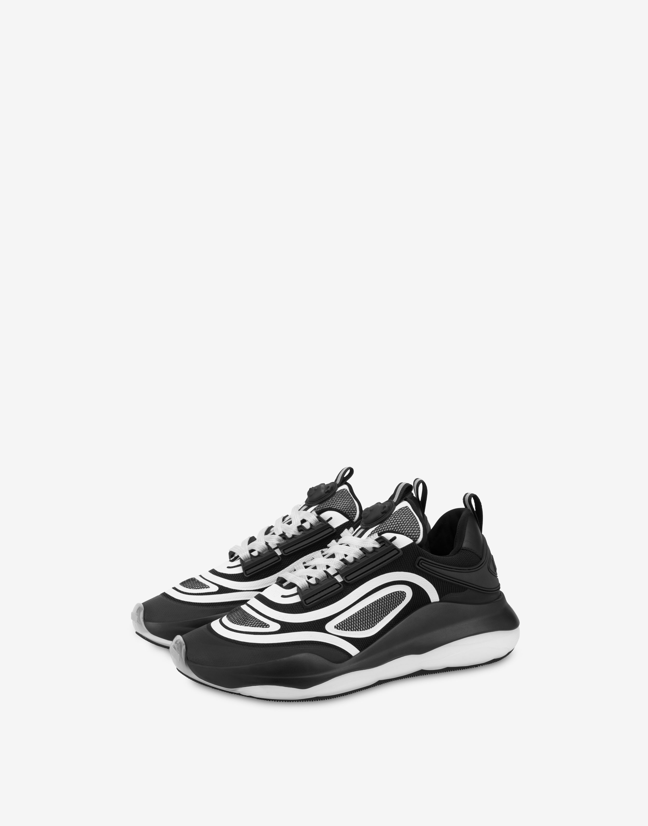 TEDDY RUN STRETCH JERSEY SNEAKERS - 1