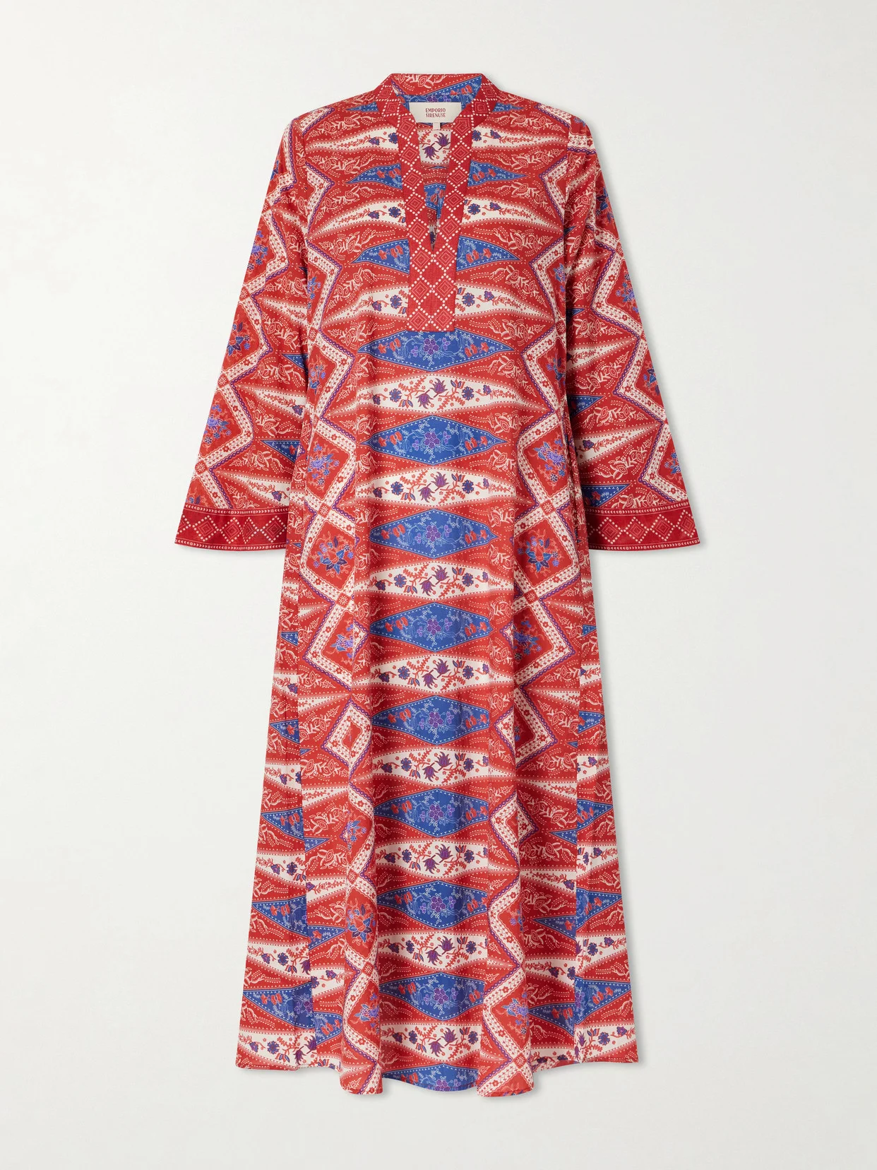 Jenna Printed Cotton-voile Coverup - 1