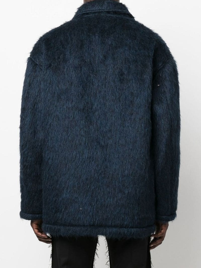 button-up faux-fur coat 4