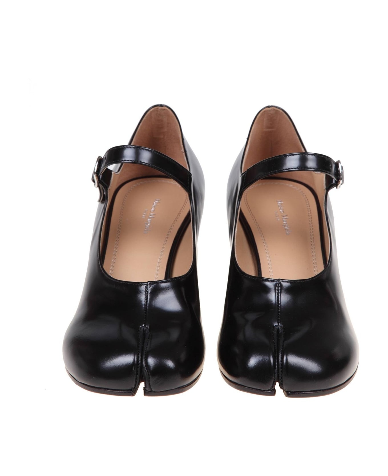 Black Calf Leather Pump - 3