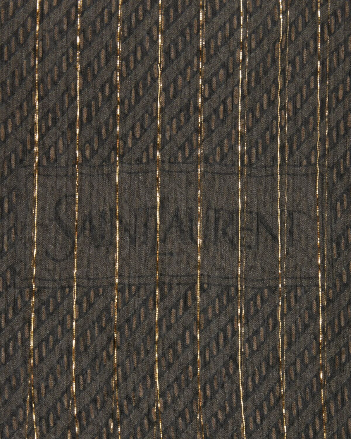 SQUARE SCARF IN STRIPED SILK AND LUREX - 3