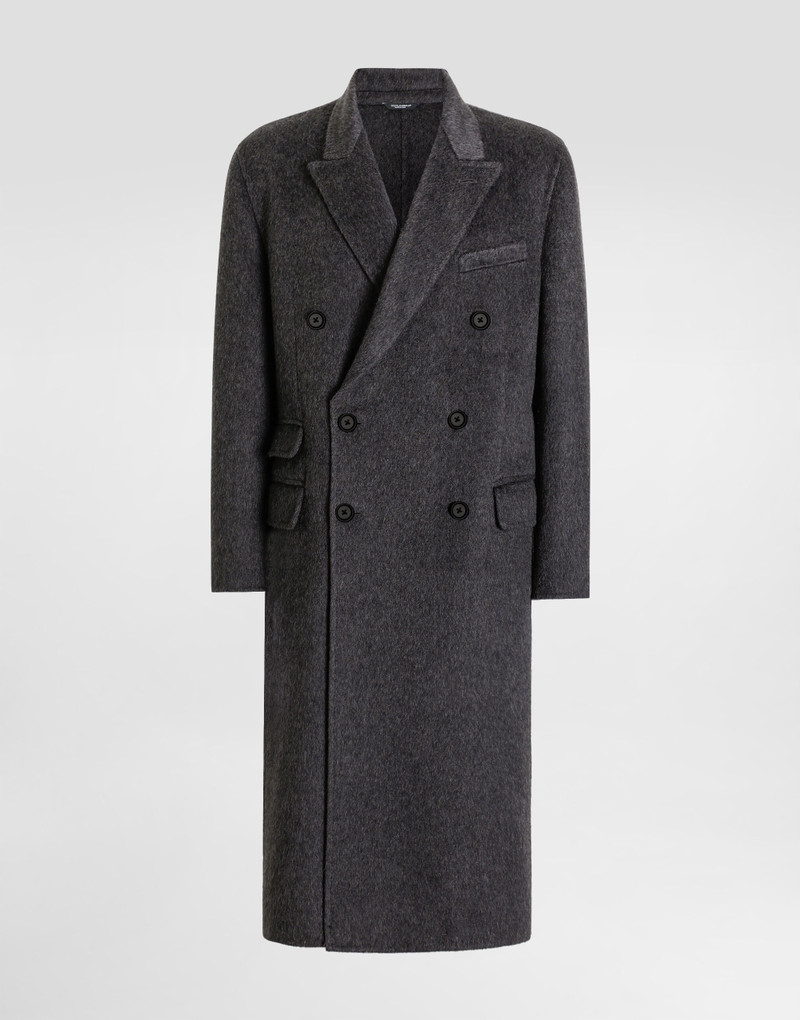 Double-breasted wool and cashmere coat 1