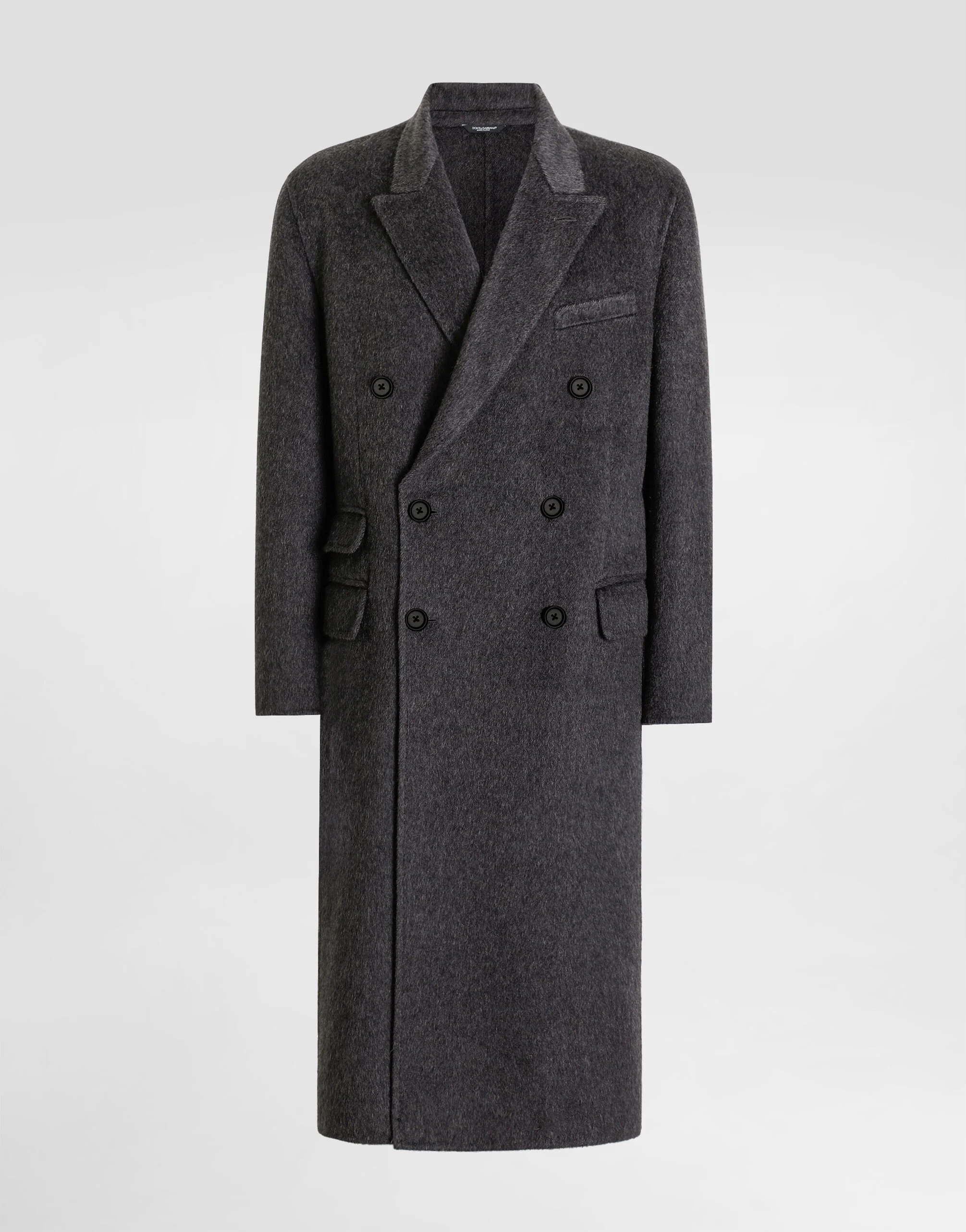 Double-breasted wool and cashmere coat - 1