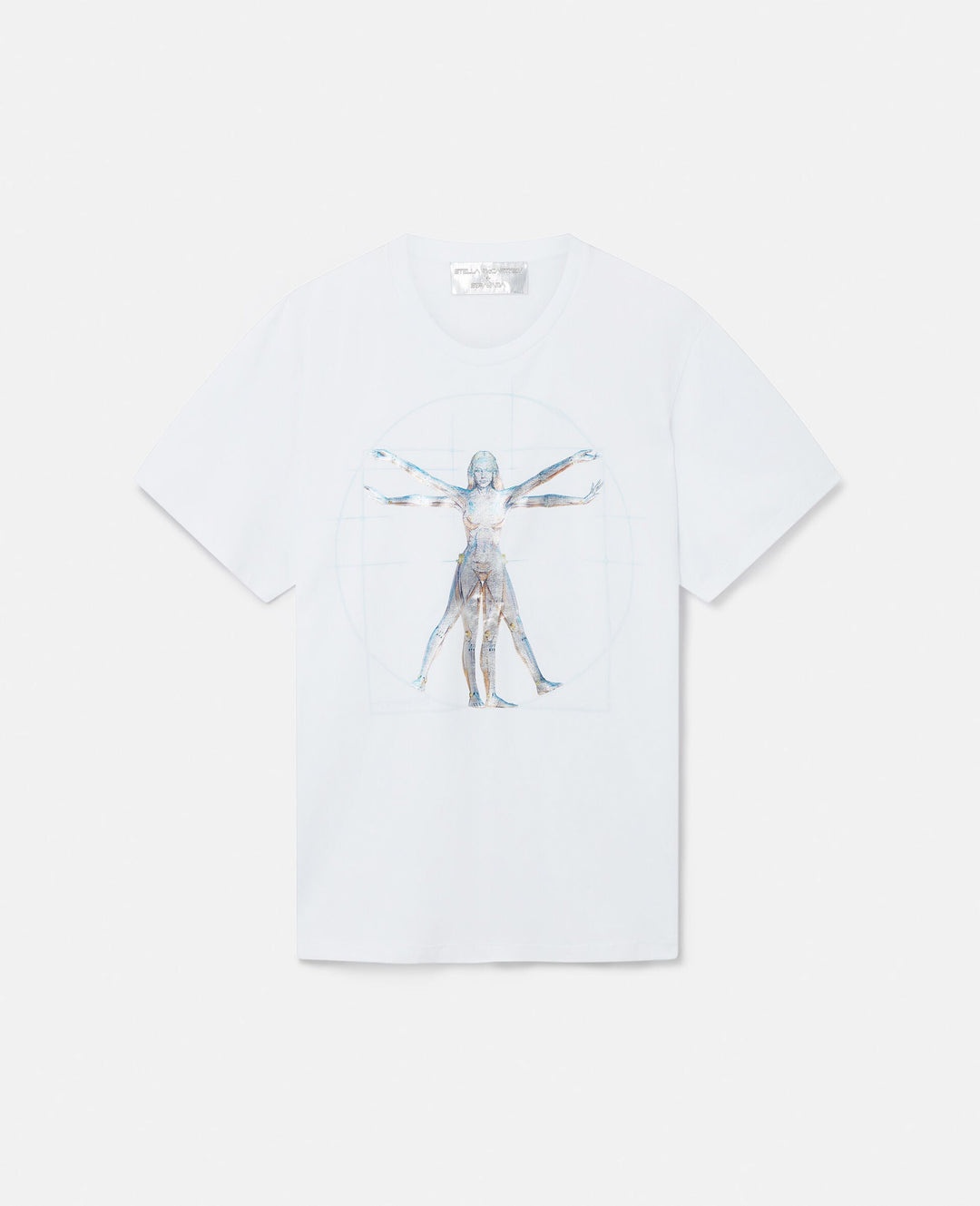 Stella McCartney + Sorayama Vitruvian Woman Oversized Organic Cotton T-Shirt - 1