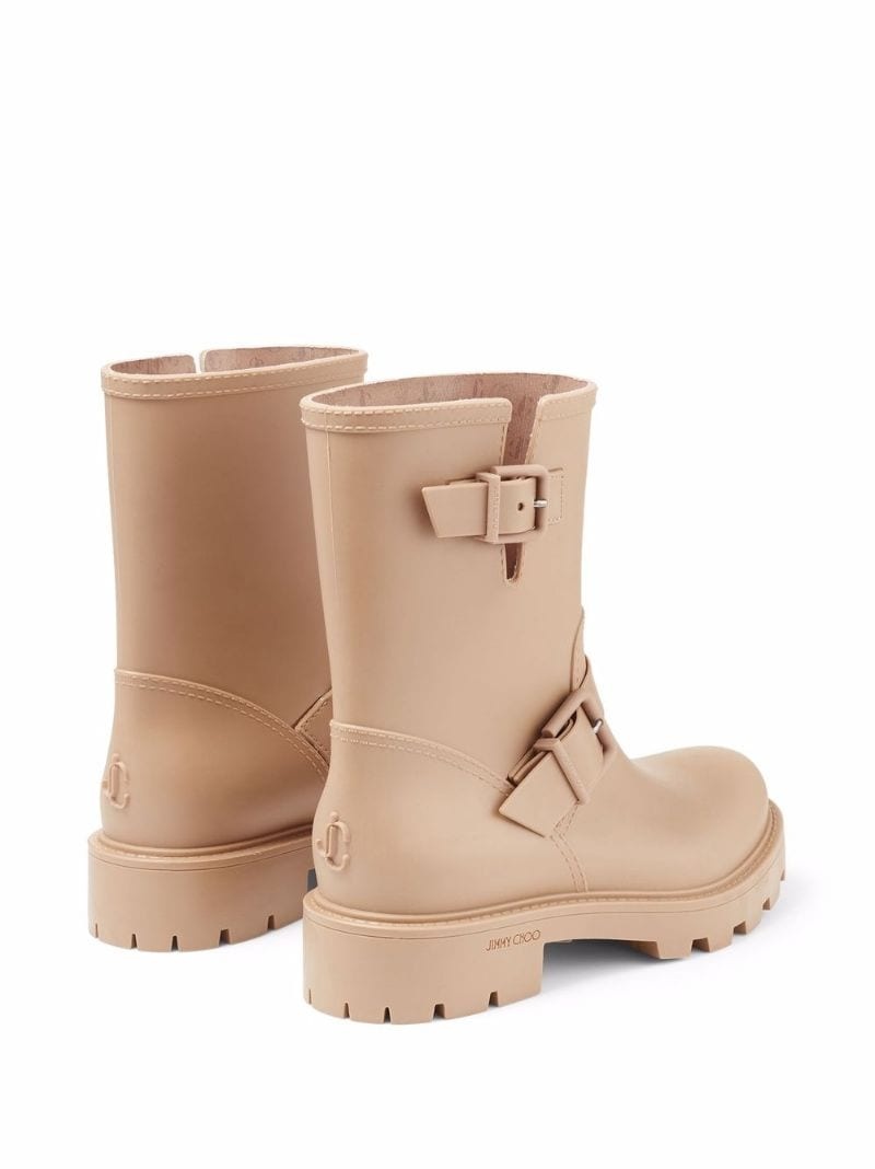 Yael flat biodegradable rubber rain boots - 3