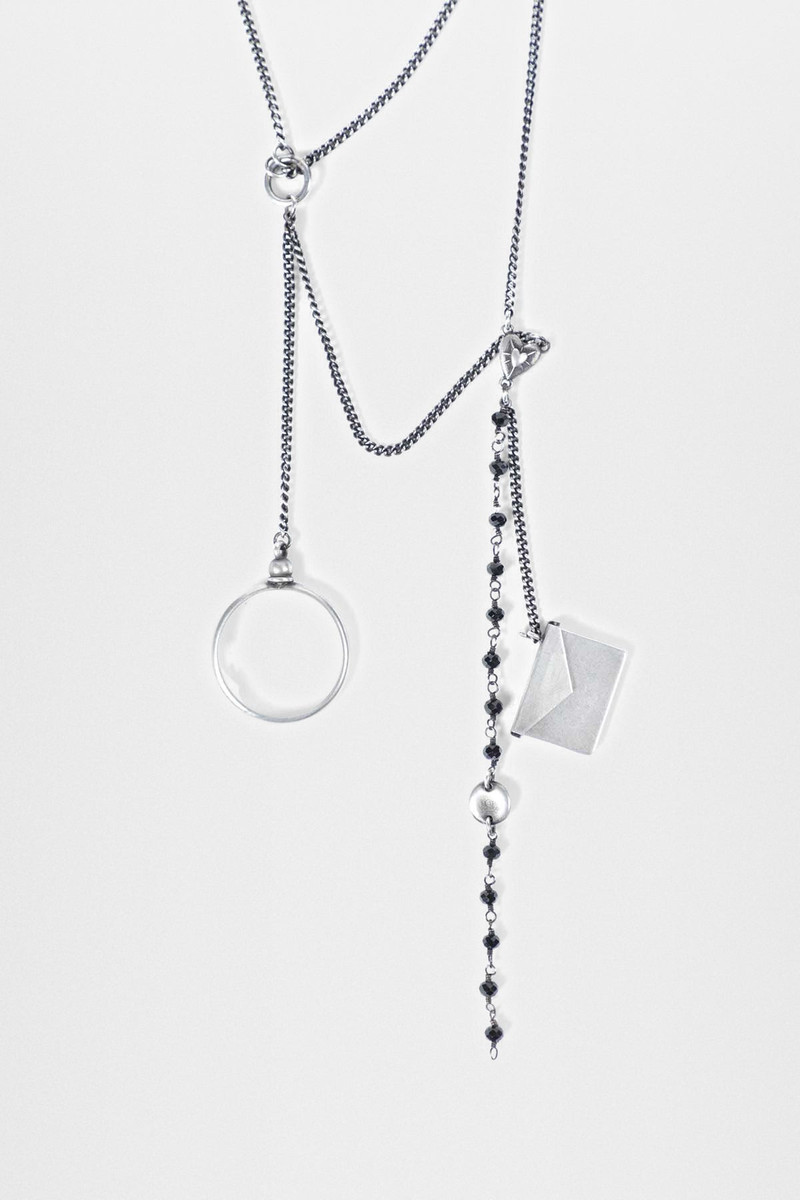 Afsar Beaded Necklace with Feathers 3