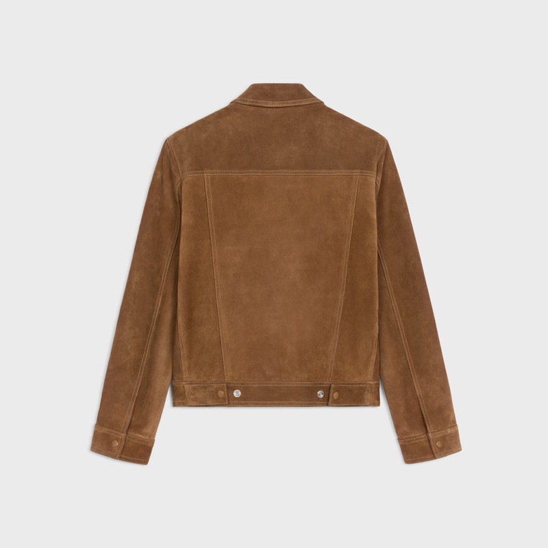 CELINE trucker jacket in split calfskin outlook