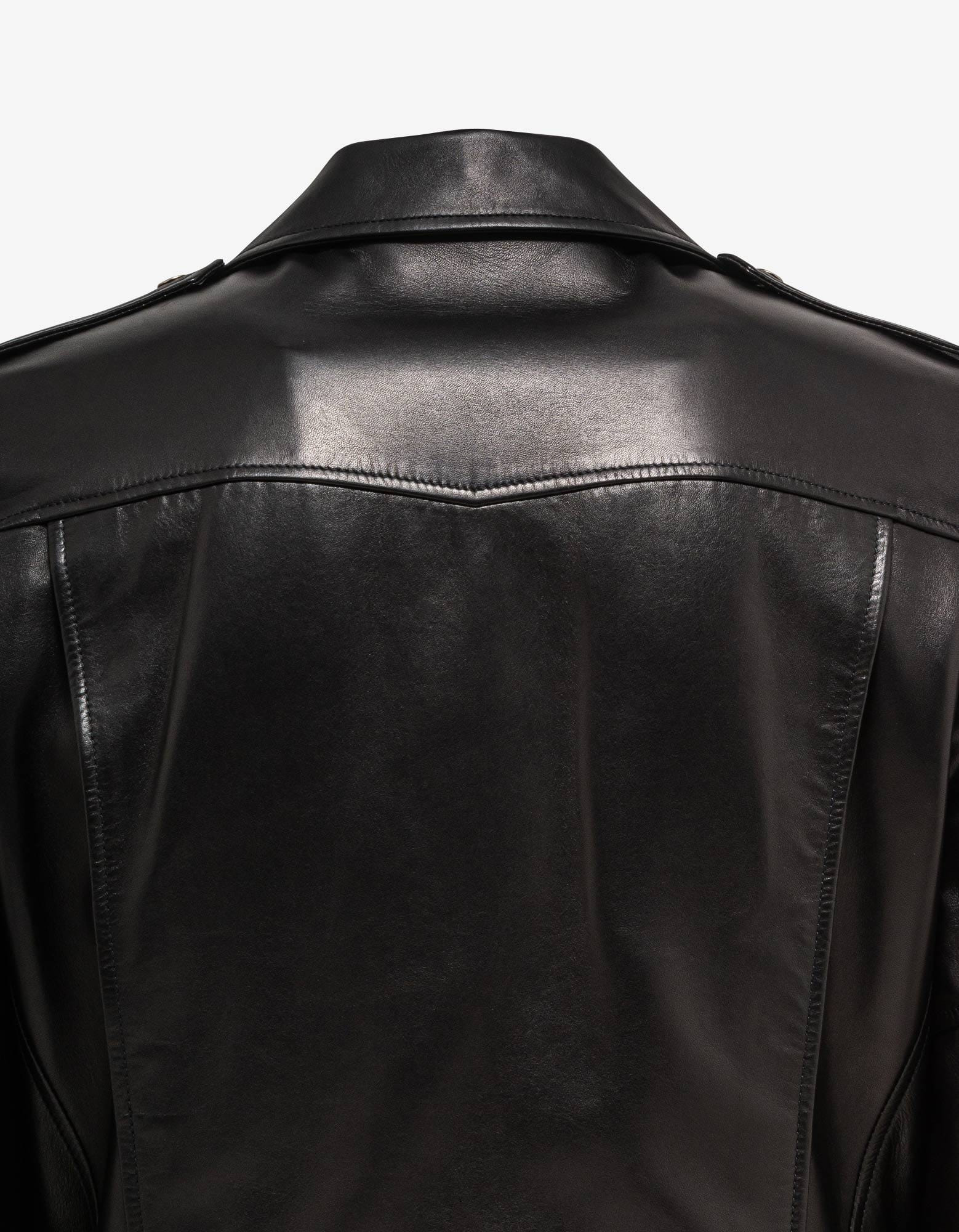 Saint Laurent Black Motorcycle Jacket - 4
