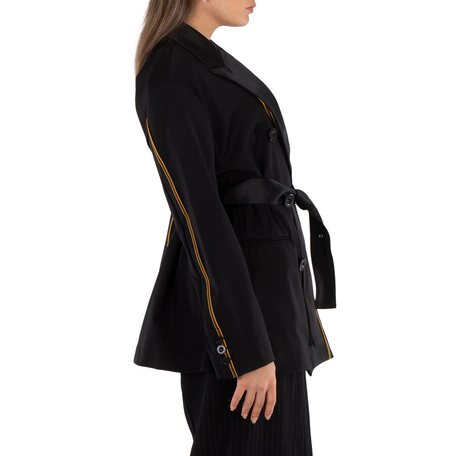 Sacai Ladies Black Loro Piana Suiting Jacket, Brand Size 2 (Medium) - 4