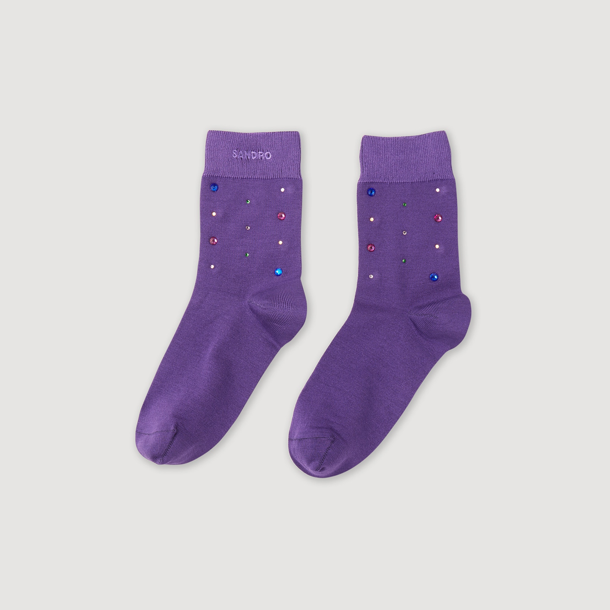 Rhinestone socks - 1