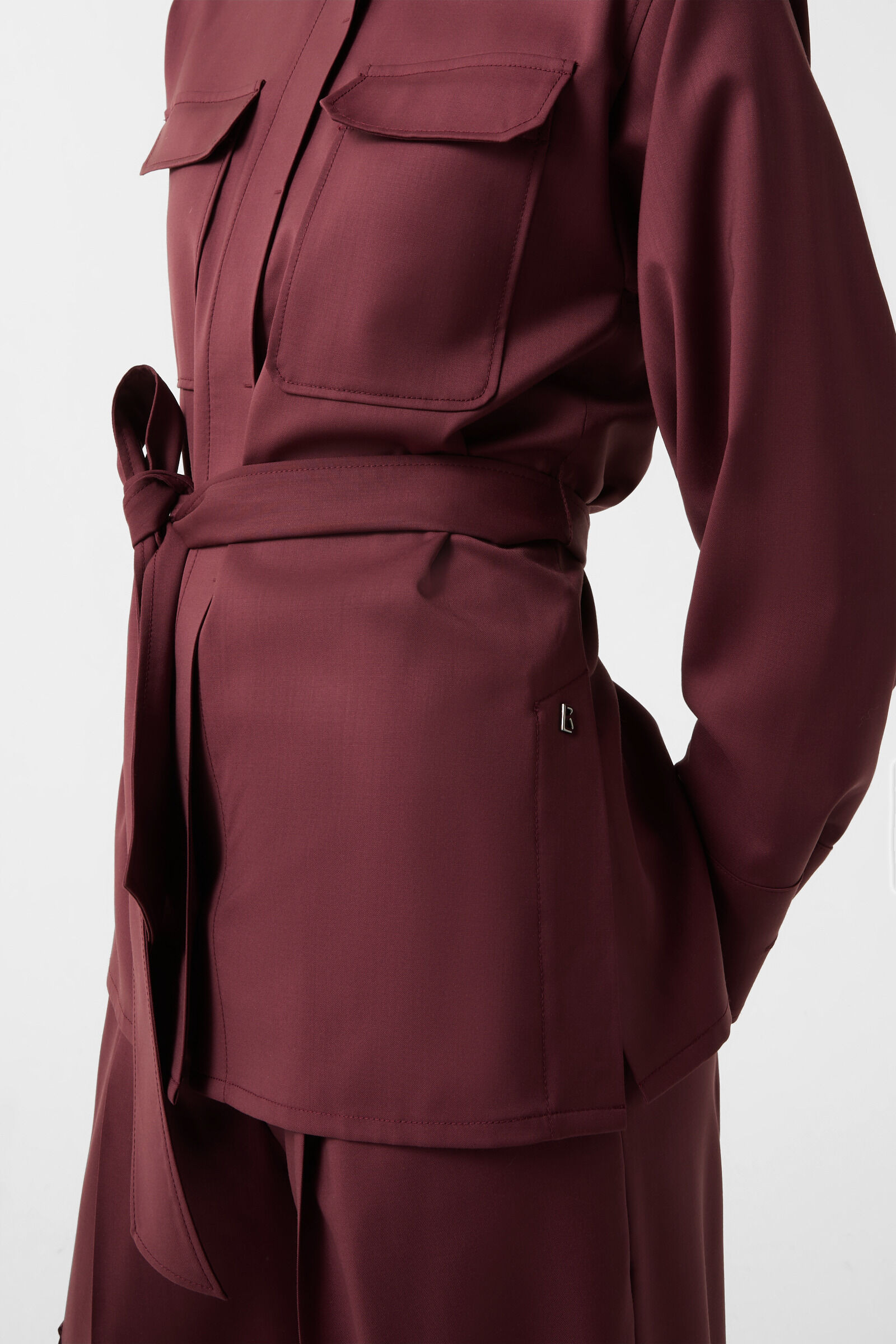 Ysette blouse in Wine red - 5