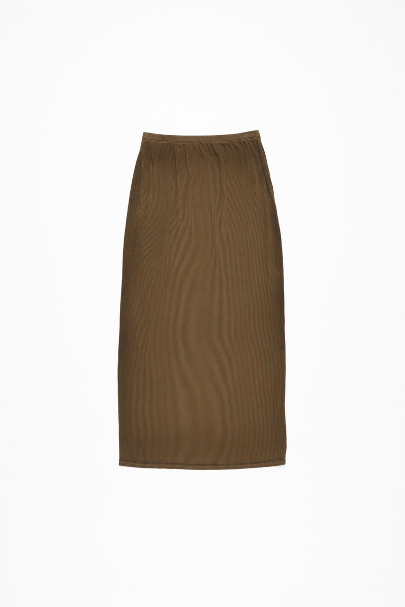 Fitted skirt - Mud Brown 1