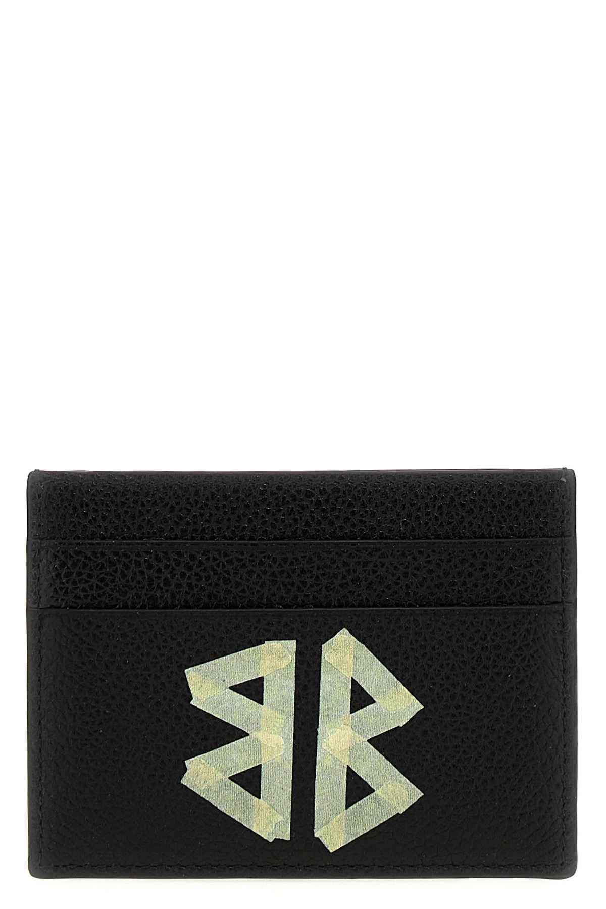 'Tape type' logo print card holder - 1