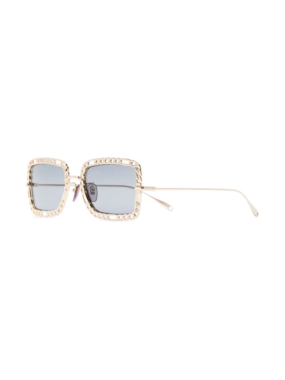 square-frame tinted sunglasses - 2