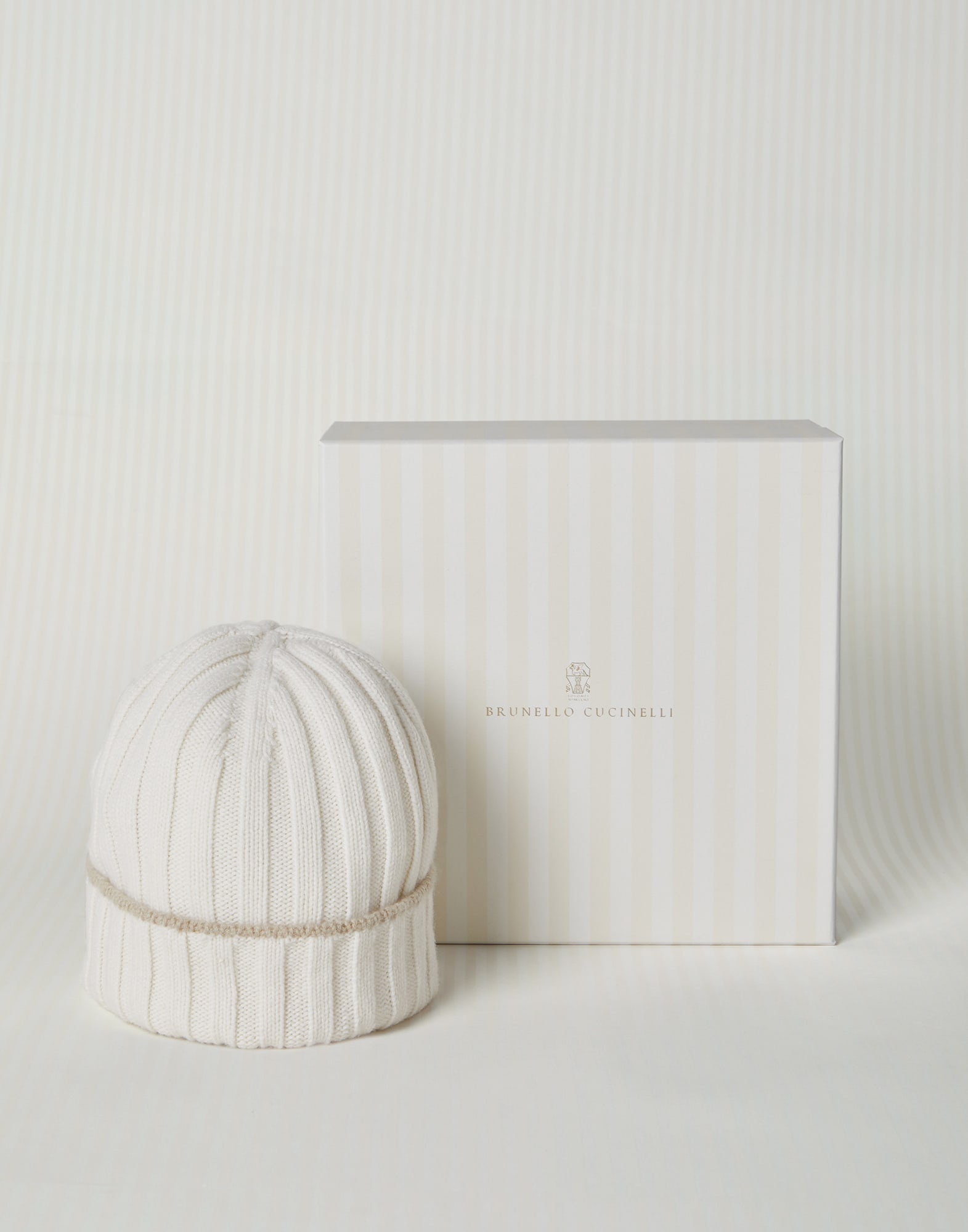 Cashmere rib knit beanie - 4