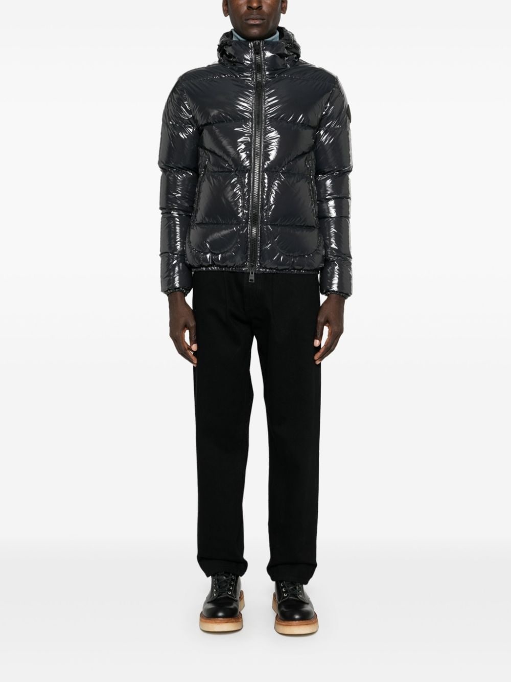hooded padded jacket - 2