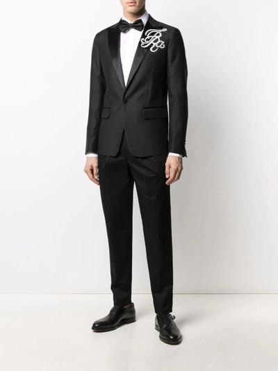 DSQUARED2 embroidered peak-lapel jacket outlook