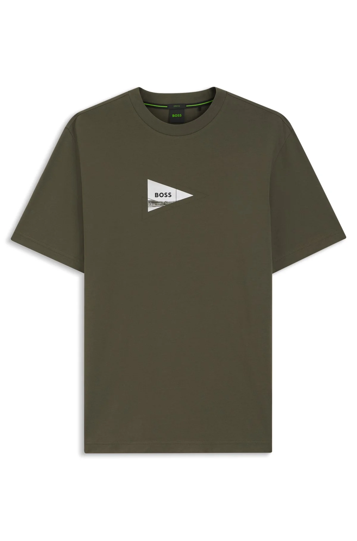 REGULAR-FIT PHOTOPRINT T-SHIRT IN STRETCH COTTON - 1