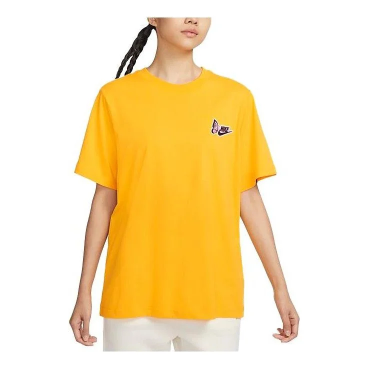 (WMNS) 나이키 나비 티셔츠 '황색' FD2548-739 - 1
