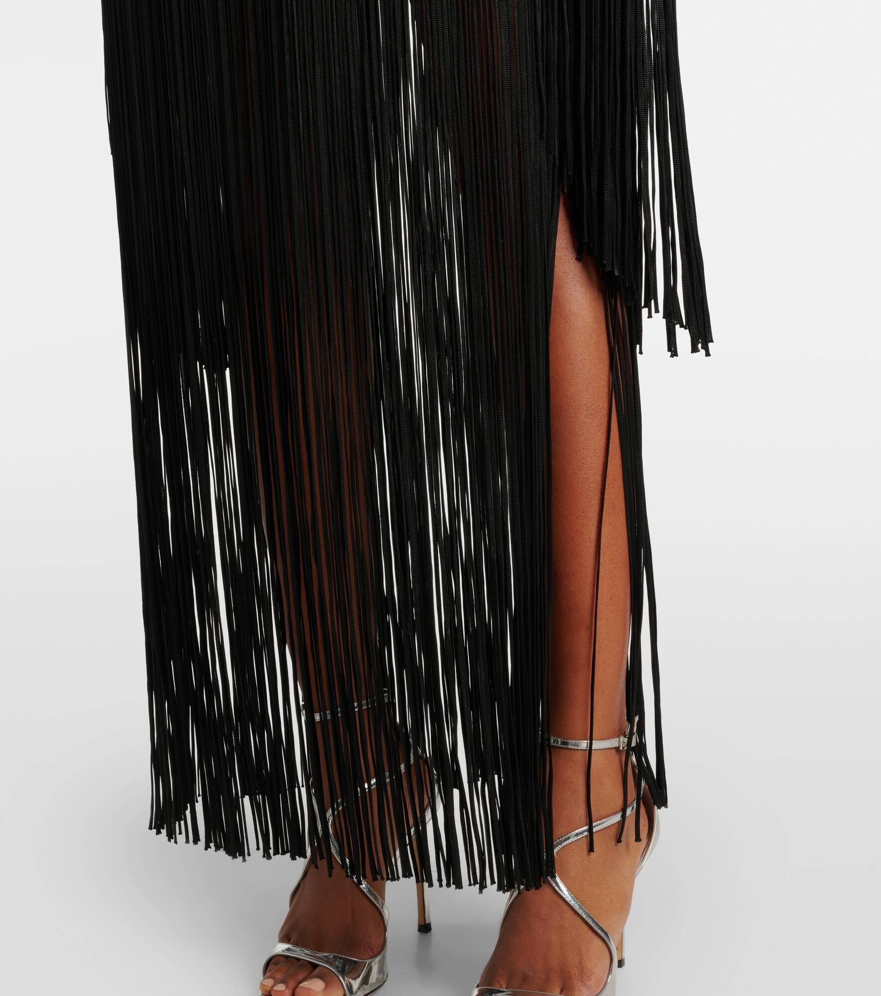 Chicago fringed crêpe minidress - 6