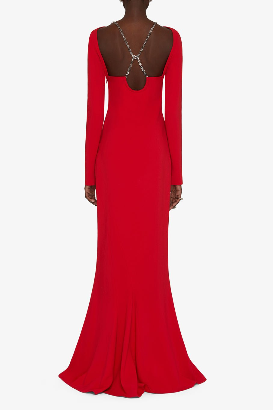 Long Sleeve Dress W/ Chain - 4
