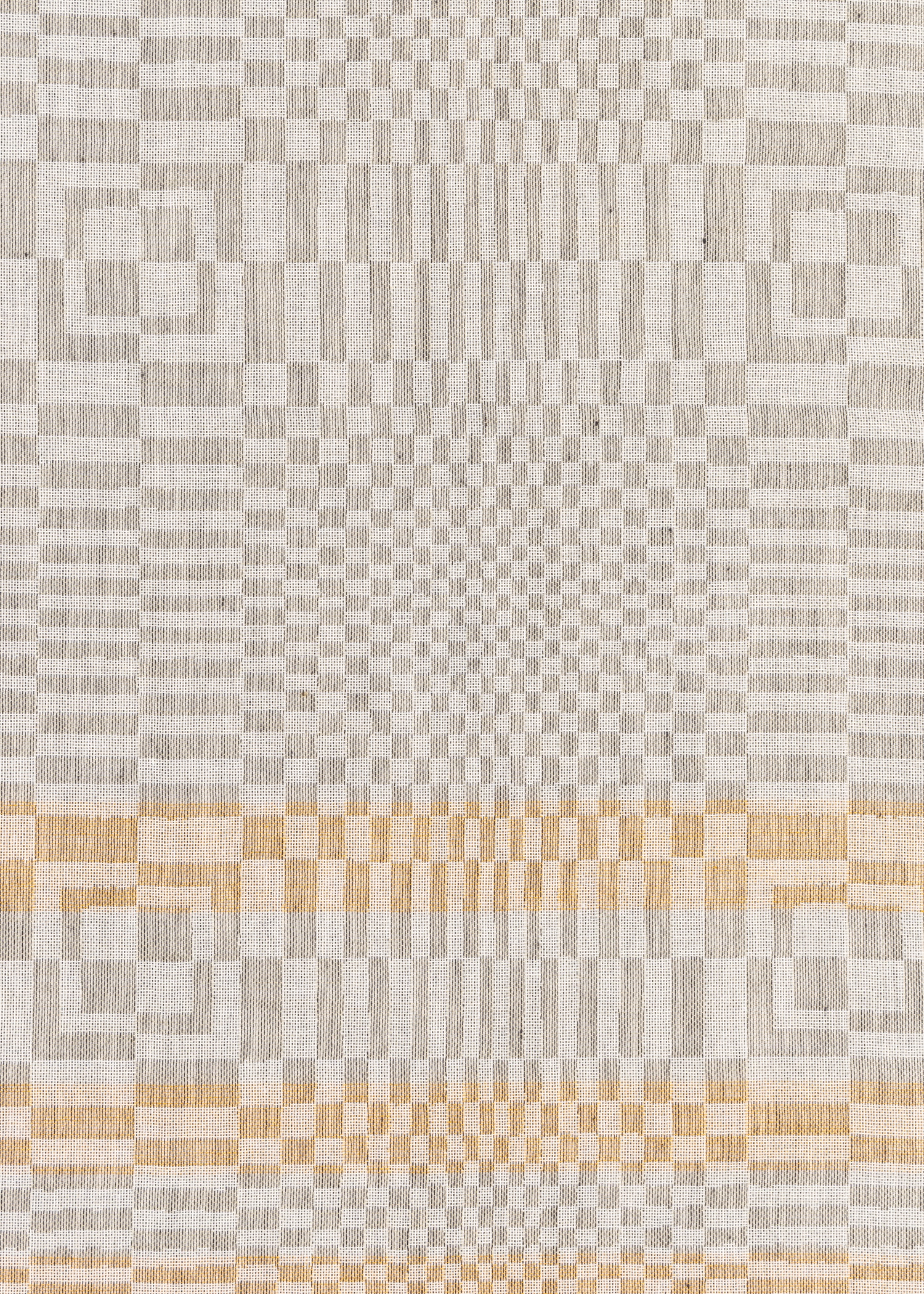 Beige 'Optical' Cotton-Blend Scarf - 3