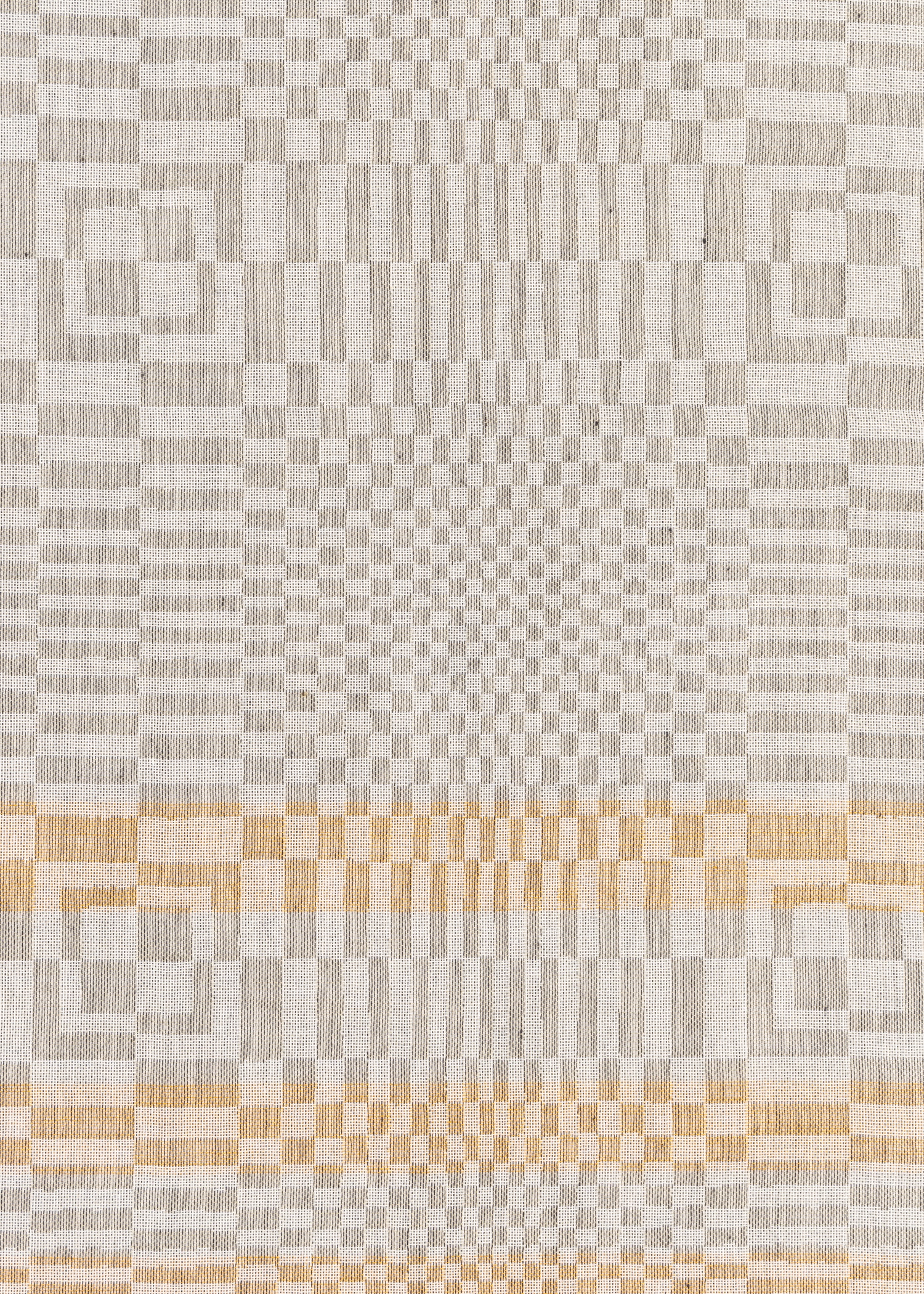 Beige 'Optical' Cotton-Blend Scarf - 3