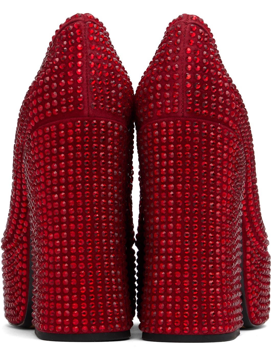 Red 'The Kiki Platform Mary Jane' Heels - 2