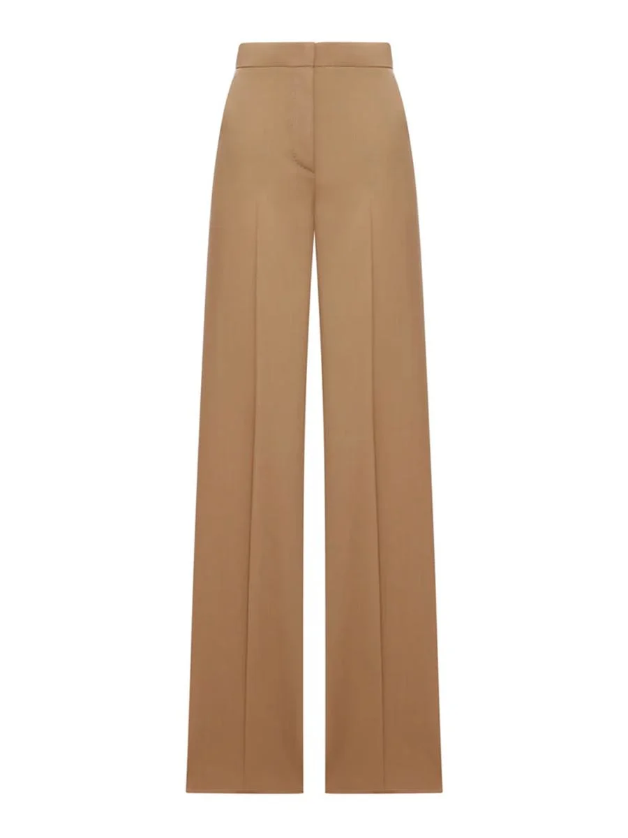 Max Mara Straight-Leg Light Wool Trousers - 1