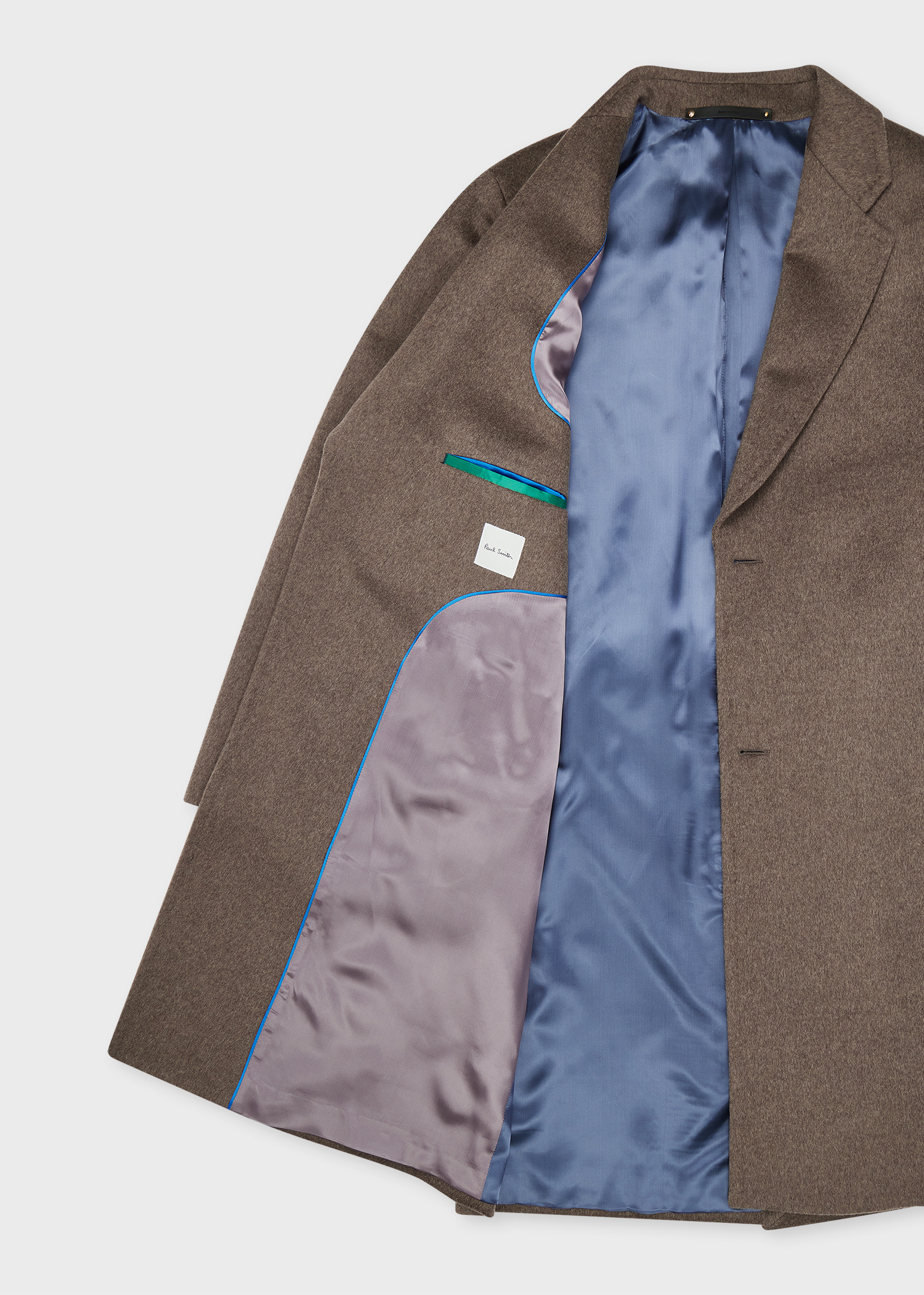 Taupe Wool-Cashmere Overcoat - 4