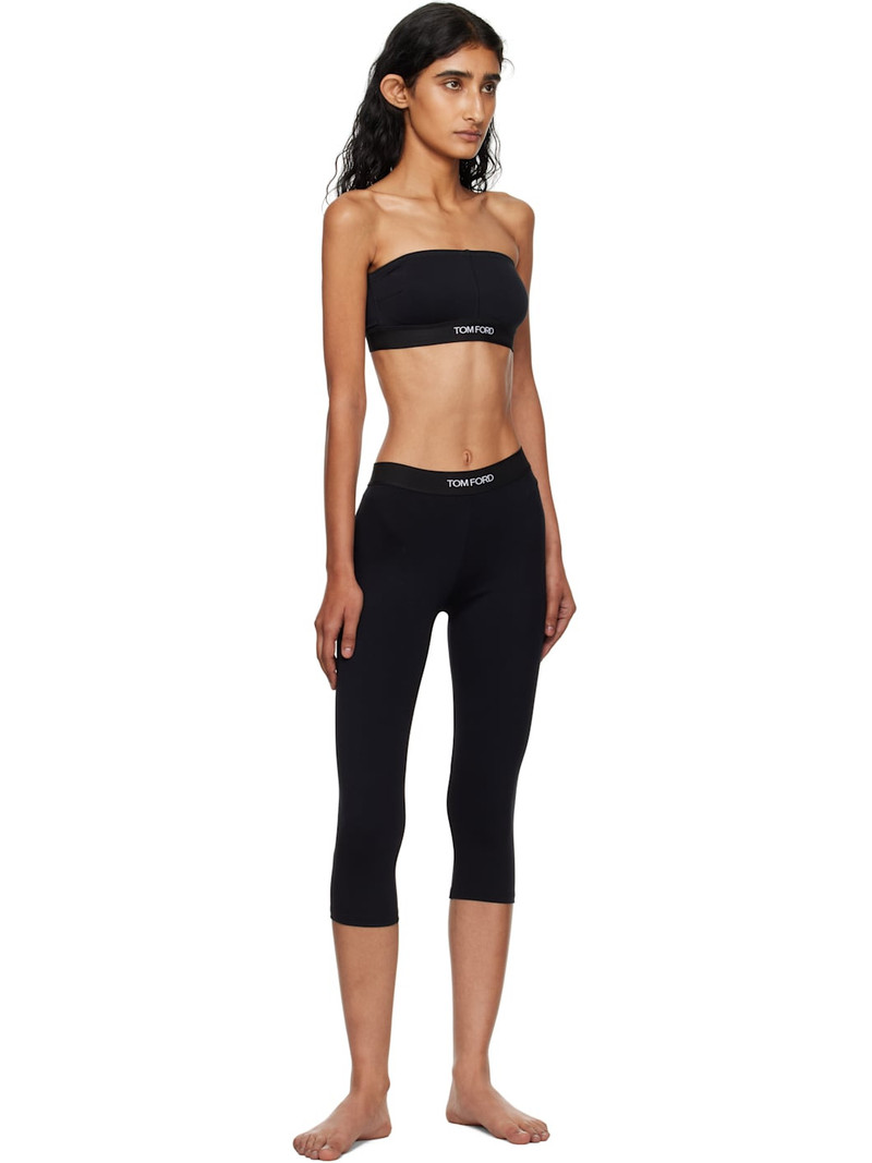 TOM FORD Black Modal Signature Bandeau Bra outlook
