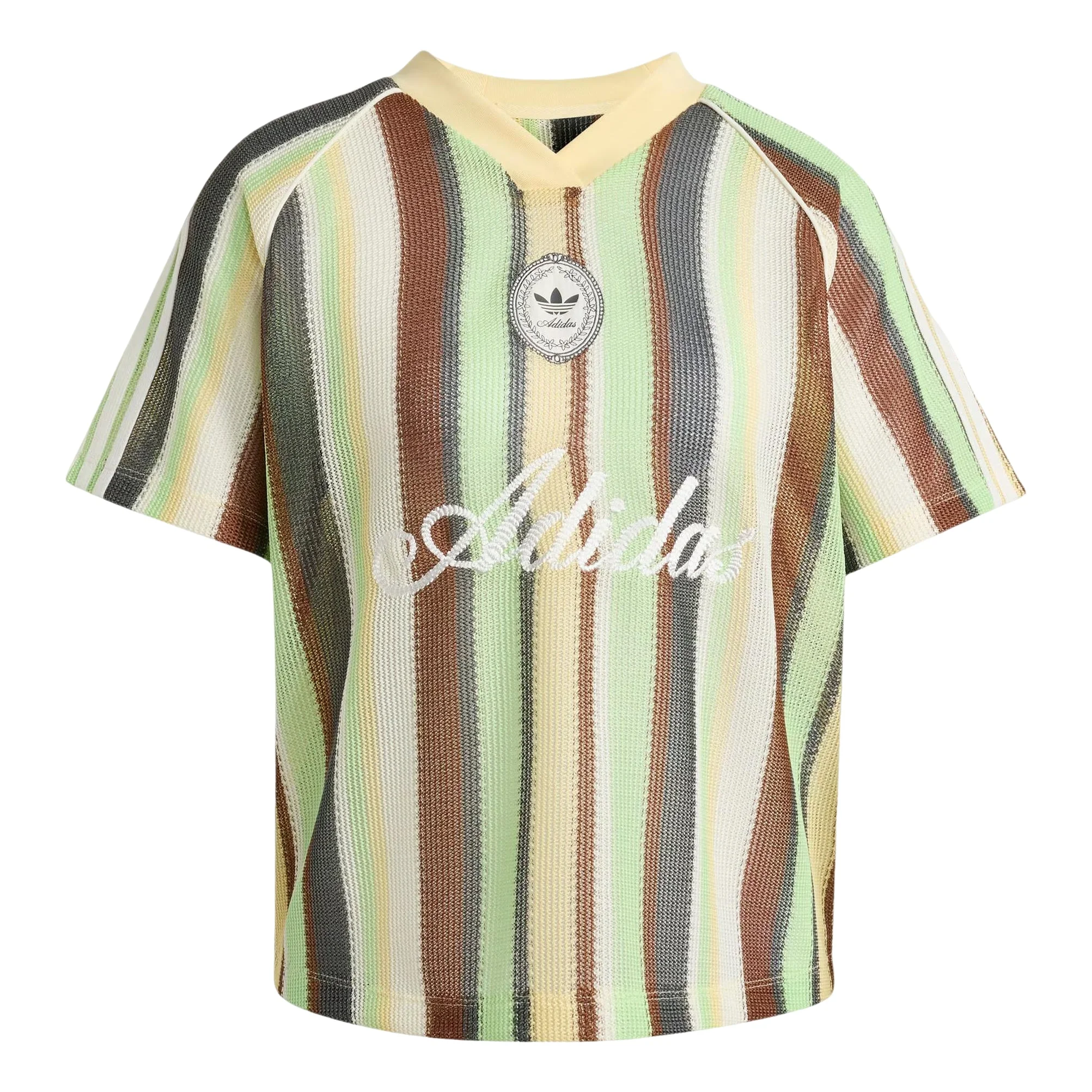 (WMNS) adidas Summer Glow Knitted Oversized Jersey Asia Sizing 'Easy Yellow' KY3162 - 1