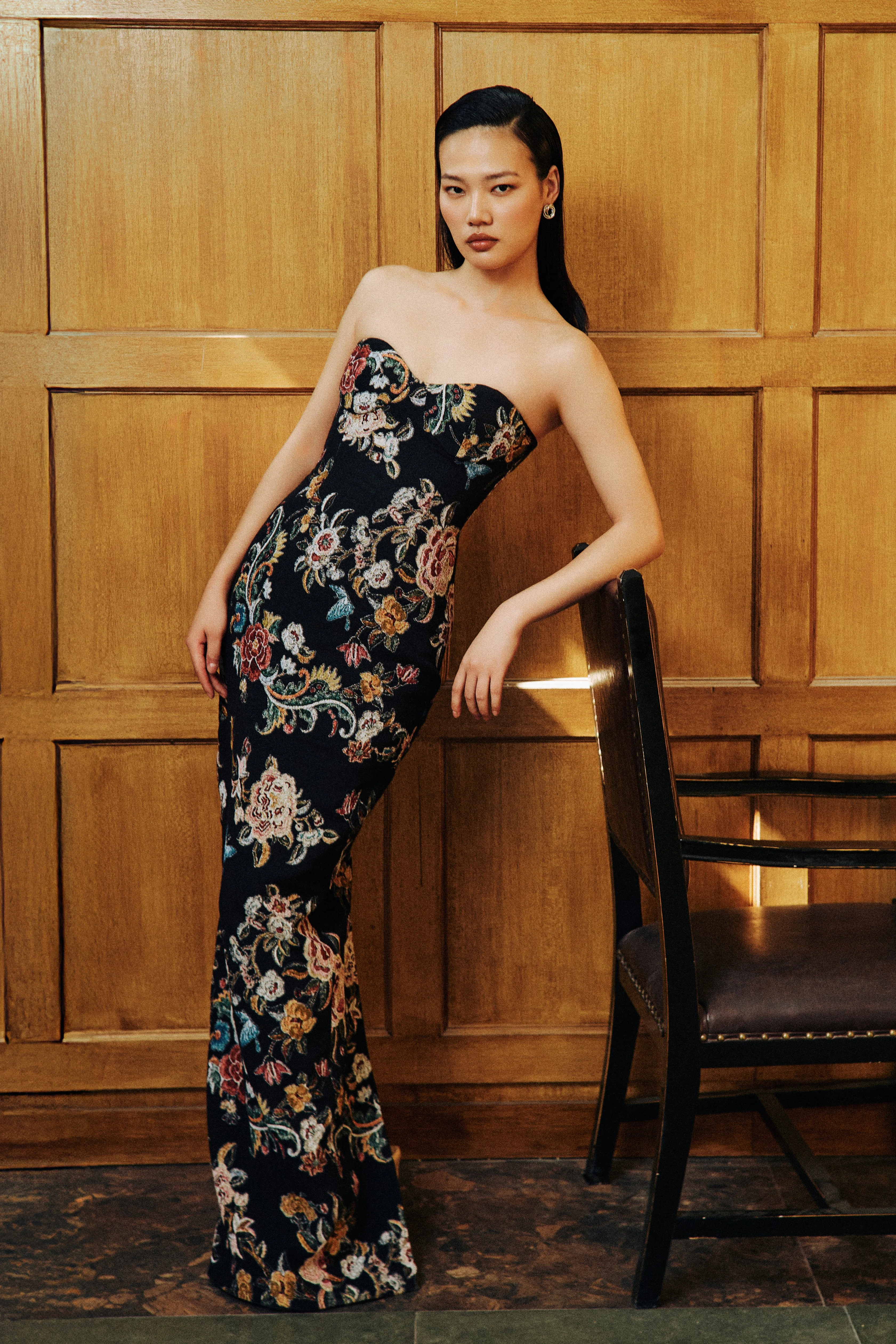MAREN BROCADE GOWN - 1