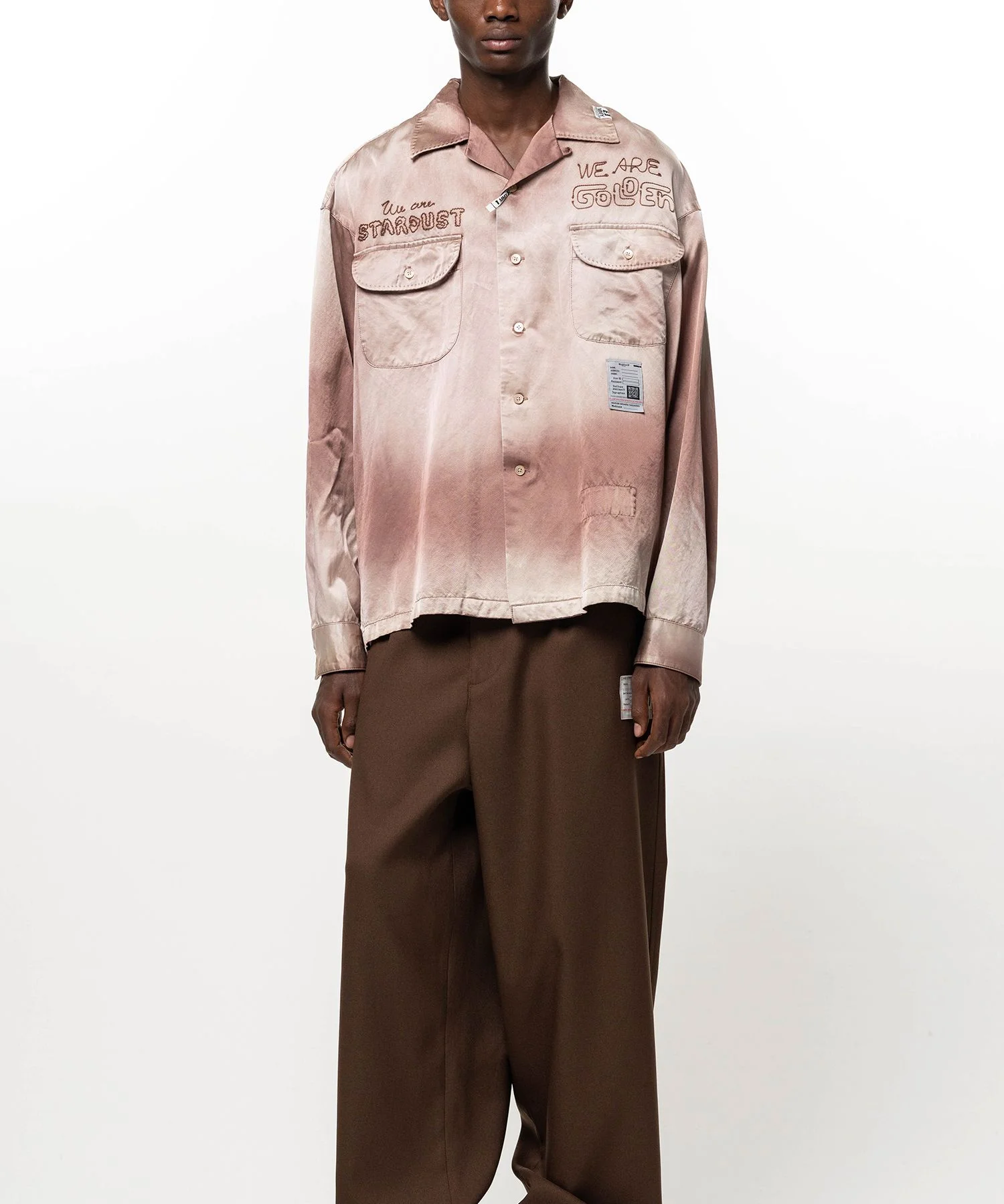 Bleached Satin Shirt - 1