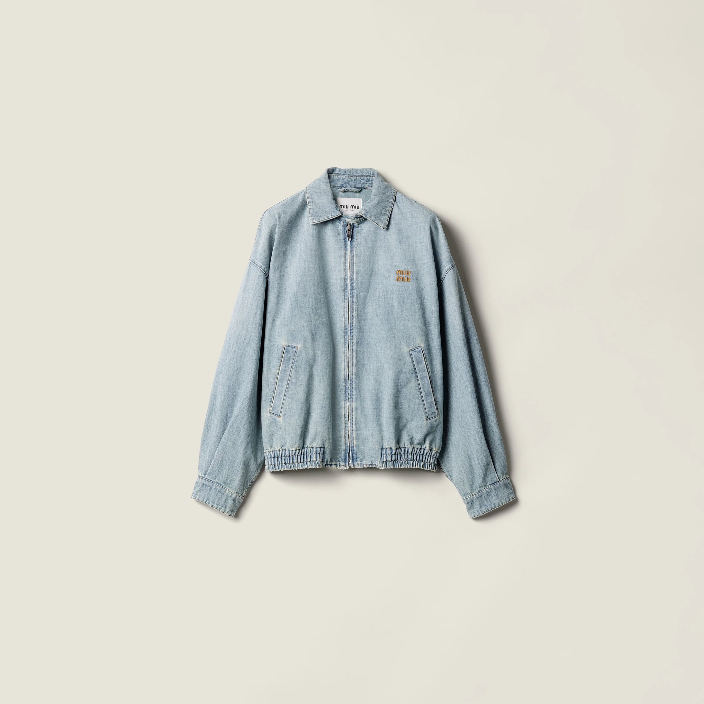 Chambray blouson jacket - 1